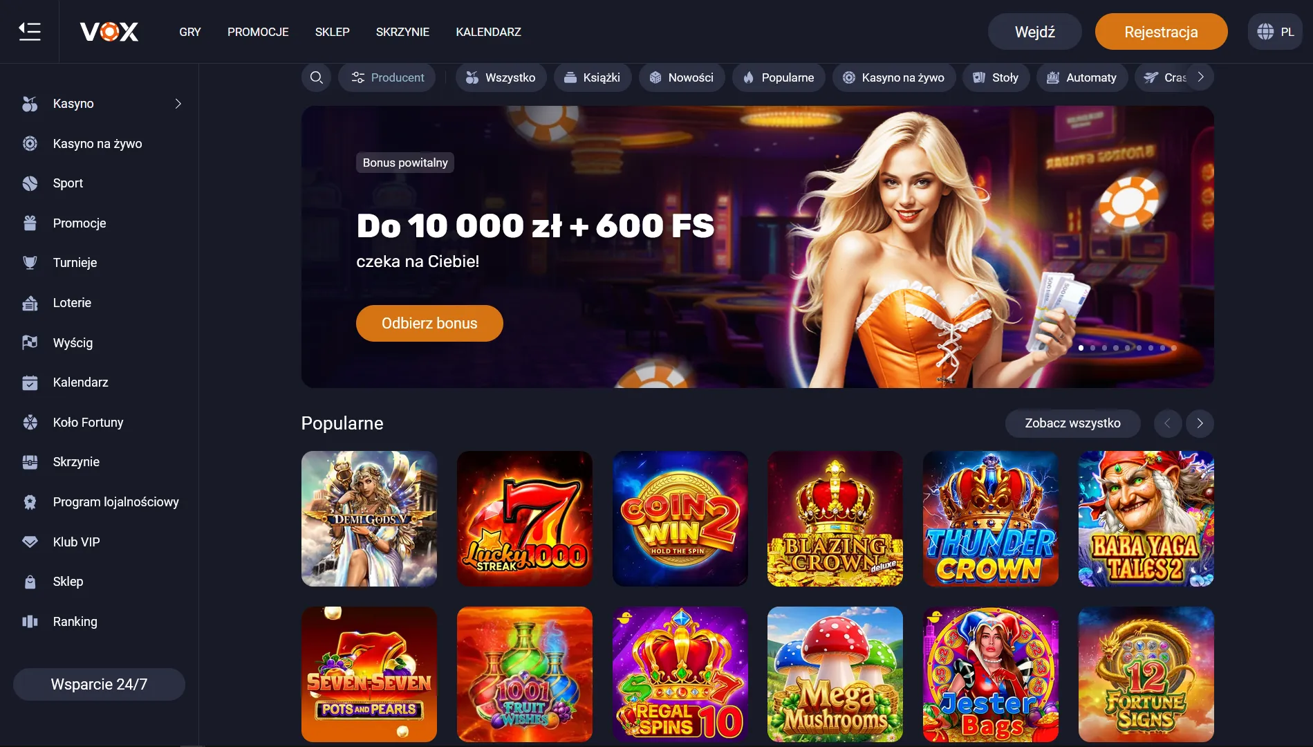 Vox Casino aplikacja — wpłaty i wypłaty przez telefon